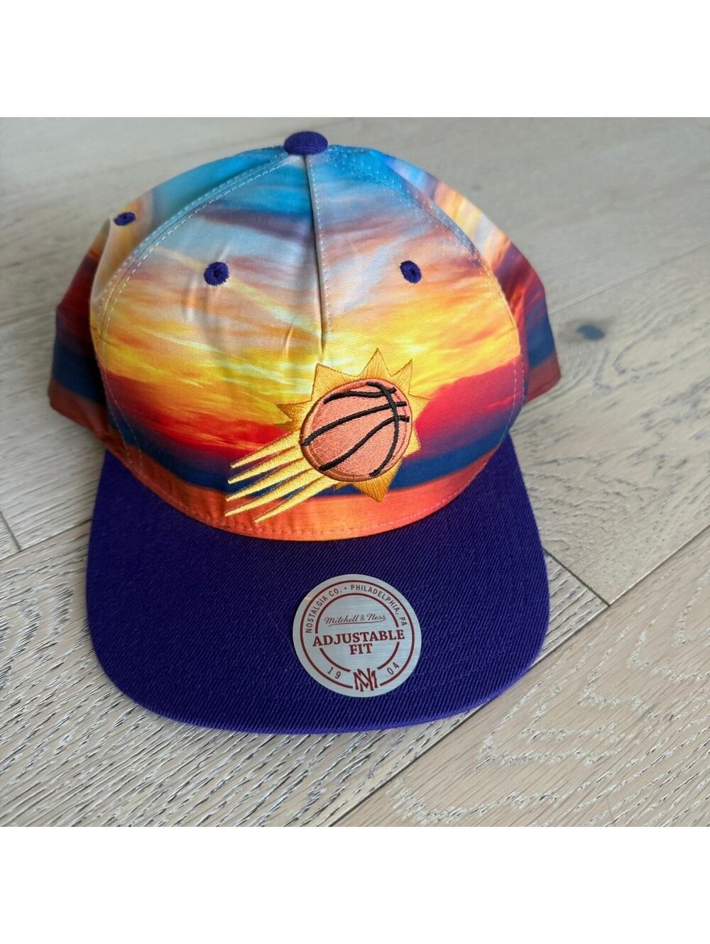 RARE Mitchell & Ness Phoenix Suns Sunset Adjustable Snapback Hat New